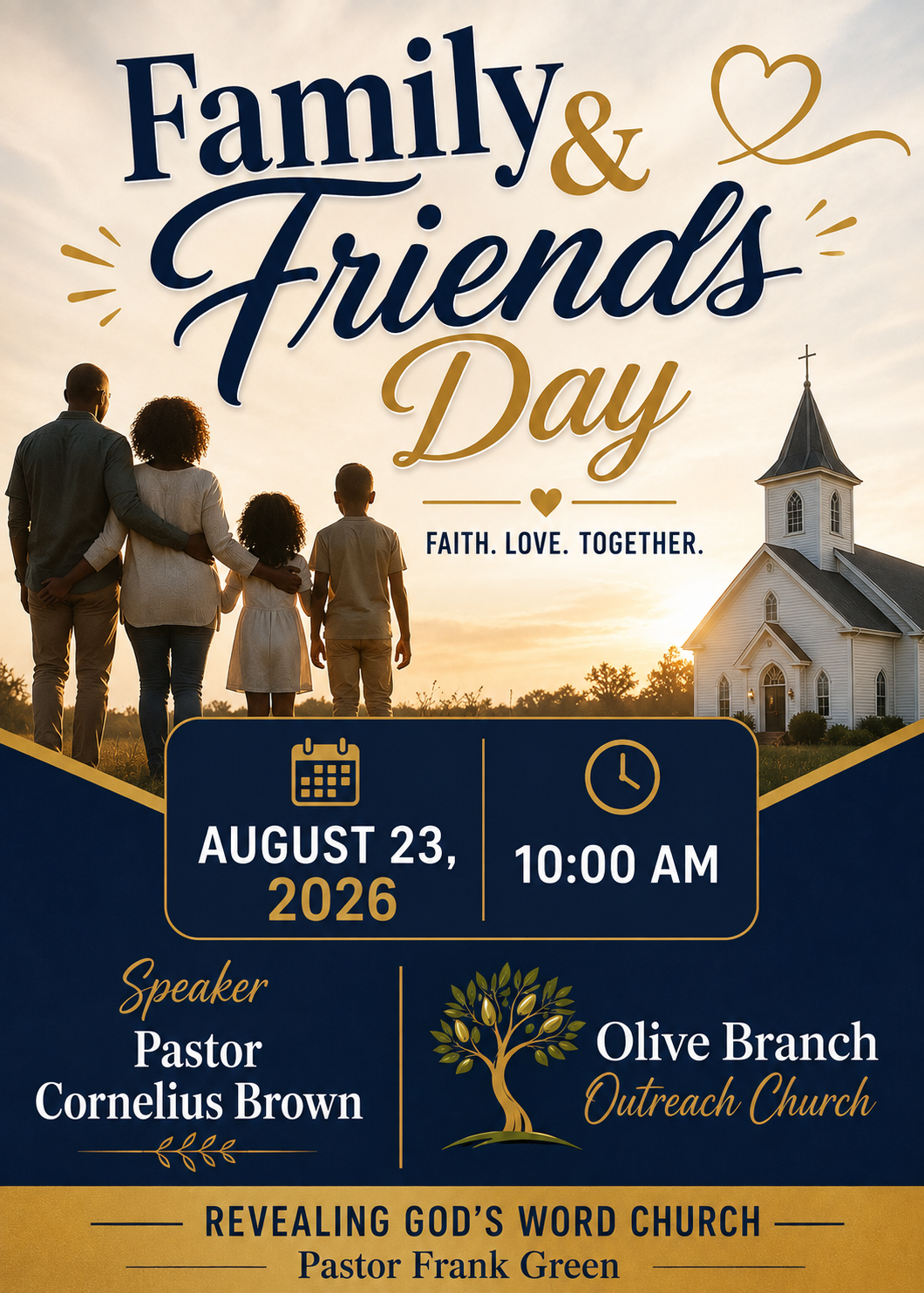 Family & Friends Day event flyer